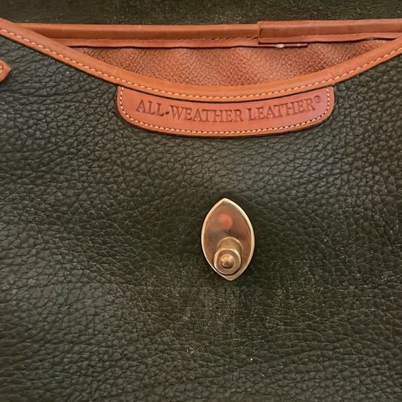 Dooney & Bourke Vintage Spectator Bag in Fir Green and Tan Leather - Picture 9 of 17